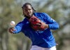 Toronto Blue Jays Vladimir Guerrero Jr. throws a ball in a drill during Spring Training action in Dunedin, Fla. on Monday February 19, 2024. Position players have arrived at the Blue Jays’ camp as spring training continues ahead of Saturday’s pre-season opener. THE CANADIAN PRESS/Frank Gunn