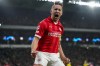 PSV's Luuk de Jong celebrates after scoring his side's first goal during the Champions League round of 16 first leg soccer match between PSV Eindhoven and Borussia Dortmund at Philips stadium in Eindhoven, Netherlands, Tuesday, Feb. 20, 2024. (AP Photo/Peter Dejong)