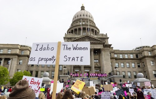 FILE - An attendee at Planned Parenthood's 
