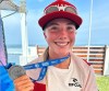 Teenager surfer Erin Brooks is shown June 7, 2023, at the ISA World Surfing Games in Surf City, El Salvador, where she won silver in the women's shortboard event, in this handout photo. Brooks who obtained her Canadian citizenship in January 2024, looks to qualify for the Paris Olympics at the ISA World Surfing Games which run Feb. 24 to March 3 in Puerto Rico. THE CANADIAN PRESS/HO - Surf Canada, Dom Domic **MANDATORY CREDIT**