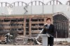 Canadian Prime Minister Justin Trudeau pauses during a ceremony at Hostomel Airport in Kyiv, Ukraine on Saturday, February 24, 2024. The ceremony was to mark the second anniversary of the start of the war in Ukraine. THE CANADIAN PRESS/Nathan Denette