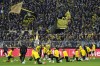 Dortmund players warm up before the German Bundesliga soccer match between Borussia Dortmund and TSG Hoffenheim in Dortmund, Germany, Sunday, Feb. 25, 2024. (AP Photo/Martin Meissner)