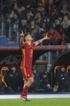 Roma's Paulo Dybala celebrates after scoring his side's second goal during the Italian Series A soccer match between Roma and Torino at Rome's Olympic stadium, Italy, Monday, Feb. 26, 2024. (AP Photo/Gregorio Borgia)