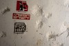 A sticker depicting Israeli-American hostage Hersh Goldberg-Polin on the wall of the bomb shelter in Re'im, southern Israel at the Gaza border, Monday, Feb. 26, 2024 where he was kidnapped to Gaza by Hamas on Oct. 7, 2023. (AP Photo/Maya Alleruzzo)