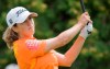 Lisa Meldrum tees off on the first hole during day three of the Canadian Women's golf open at the Hillsdale Golf Club in Mirabel, Que., near Montreal, Saturday, August 27, 2011. Accomplished amateur and professional player Meldrum has been selected to the Canadian Golf Hall of Fame.THE CANADIAN PRESS/Graham Hughes