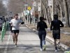 Most Canadians can look forward to a warmer-than-normal spring, but they should also brace for the season’s “profound mood swings,” according to The Weather Network's latest outlook. Runners enjoy the mild temperatures in Montreal on Tuesday, February 27, 2024.THE CANADIAN PRESS/Ryan Remiorz