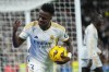 FILE - Real Madrid's Vinicius Junior reacts during a Spanish La Liga soccer match between Real Madrid and Sevilla at the Santiago Bernabeu stadium in Madrid, Spain, Sunday, Feb. 25, 2024. Spain Vinícius Júnior will return to play at Valencia on Saturday in Real Madrid's first visit to Mestalla Stadium since the Black player was racially abused by local fans last season. (AP Photo/Manu Fernandez, File)