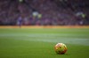 FILE - The ball is seen during the English Premier League soccer match between Manchester United and Manchester City at Old Trafford Stadium, Manchester, England, Sunday, Oct. 25, 2015. Plans to tighten regulation of owners of English soccer clubs will not rule out more state-backed takeovers, a UK government minister said Thursday, Feb. 29, 2024. (AP Photo/Jon Super, File)