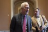 Sen. John Cornyn, R-Texas, speaks to reporters, Wednesday, Feb. 28, 2024, shortly before Senate Minority Leader Mitch McConnell of Ky., announced he will step down as Senate Republican leader in November, at the Capitol in Washington. McConnell, 82, is the longest-serving Senate leader in history. He's maintained his power in the face of dramatic changes in the Republican Party. (AP Photo/Jacquelyn Martin)