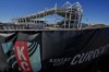 Work continues on a the new Kansas City Current soccer stadium Thursday, Feb. 22, 2024, in Kansas City, Mo. The National Women's Soccer League team will open their season on March 16 in the new stadium which is the first built specifically for a professional woman's soccer team. (AP Photo/Charlie Riedel)
