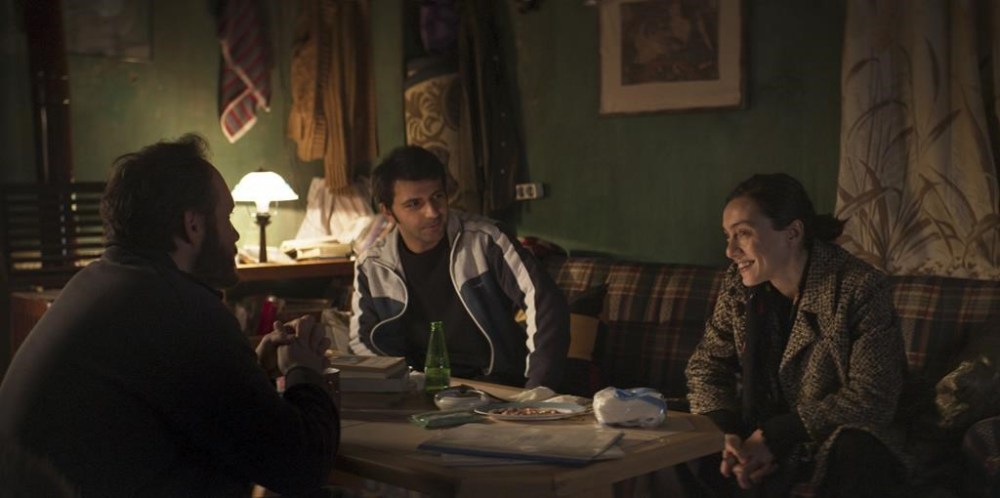 This image released by Janus and Sideshow Films shows, from left, Deniz Celiloğlu, Musab Ekici and Merve Dizdar in a scene from