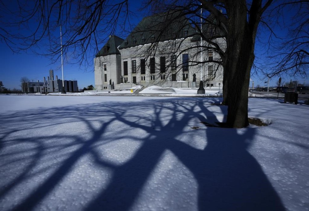The Supreme Court of Canada says police need judicial authorization to obtain a computer's Internet Protocol address, calling the unique identification number a crucial link between a person and their online activity. The Supreme Court of Canada is pictured in Ottawa on Friday, March 3, 2023. THE CANADIAN PRESS/Sean Kilpatrick