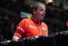Newfoundland and Labrador lead Alex Smith looks on during a break while playing Team Alberta-Bottcher during the Brier, in Regina, on Saturday, March 2, 2024. Smith is playing in his first Brier since 1989. THE CANADIAN PRESS/Darryl Dyck