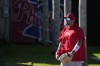 Philadelphia Phillies right fielder Nick Castellanos walks to the field for a baseball spring training workout Monday, Feb. 19, 2024, in Clearwater, Fla. (AP Photo/Charlie Neibergall)