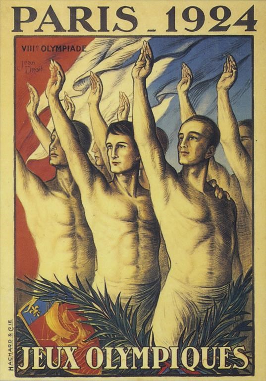 FILE - This photograph shows the official poster of the VIII Olympic Games held in Paris, France in 1924. (AP Photo)