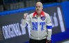 Northwest Territories skip Jamie Koe celebrates after defeating Brad Gushue's Team Canada rink during the Brier, in Regina, on Monday, March 4, 2024. THE CANADIAN PRESS/Darryl Dyck