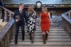 Sen. James Lankford, R-Okla., left, the lead GOP negotiator on border-foreign aid package, holds hands with his wife Cindy Lankford, center, joined at right by Sen. Kyrsten Sinema, I-Ariz., who has been central to the Senate border security talks, during a procedural vote at the Capitol in Washington, Wednesday, Feb. 7, 2024. Senate Republicans have blocked the bipartisan border package, scuttling months of negotiations between the two parties on legislation intended to cut down record numbers of illegal border crossings. (AP Photo/J. Scott Applewhite)