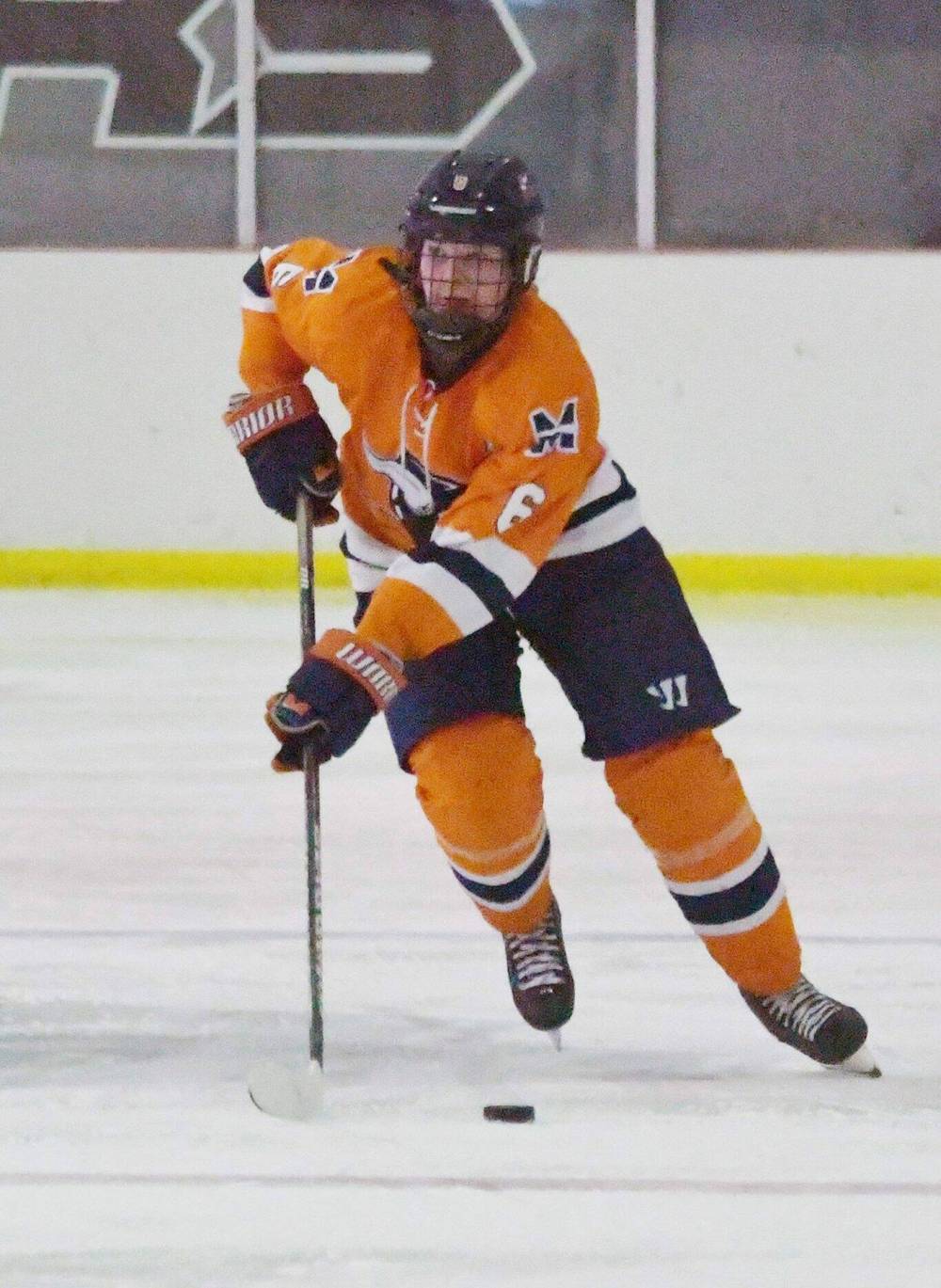 (Midland Athletics)
Keagan Shearer plays big minutes on the blue line and anchors the Warriors’ penalty-killing unit.