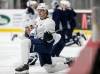 JOHN WOODS / WINNIPEG FREE PRESS
                                New Winnipeg Jets centre Sean Monahan (23) during practice Sunday, February 4, 2024. Reporter: mike