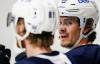 JOHN WOODS / WINNIPEG FREE PRESS
                                Winnipeg Jets’ Kyle Connor (81) and Mark Scheifele (55) during practice Sunday, February 4, 2024. Reporter: mike