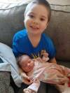 Jayven with sister Isabella (Facebook)