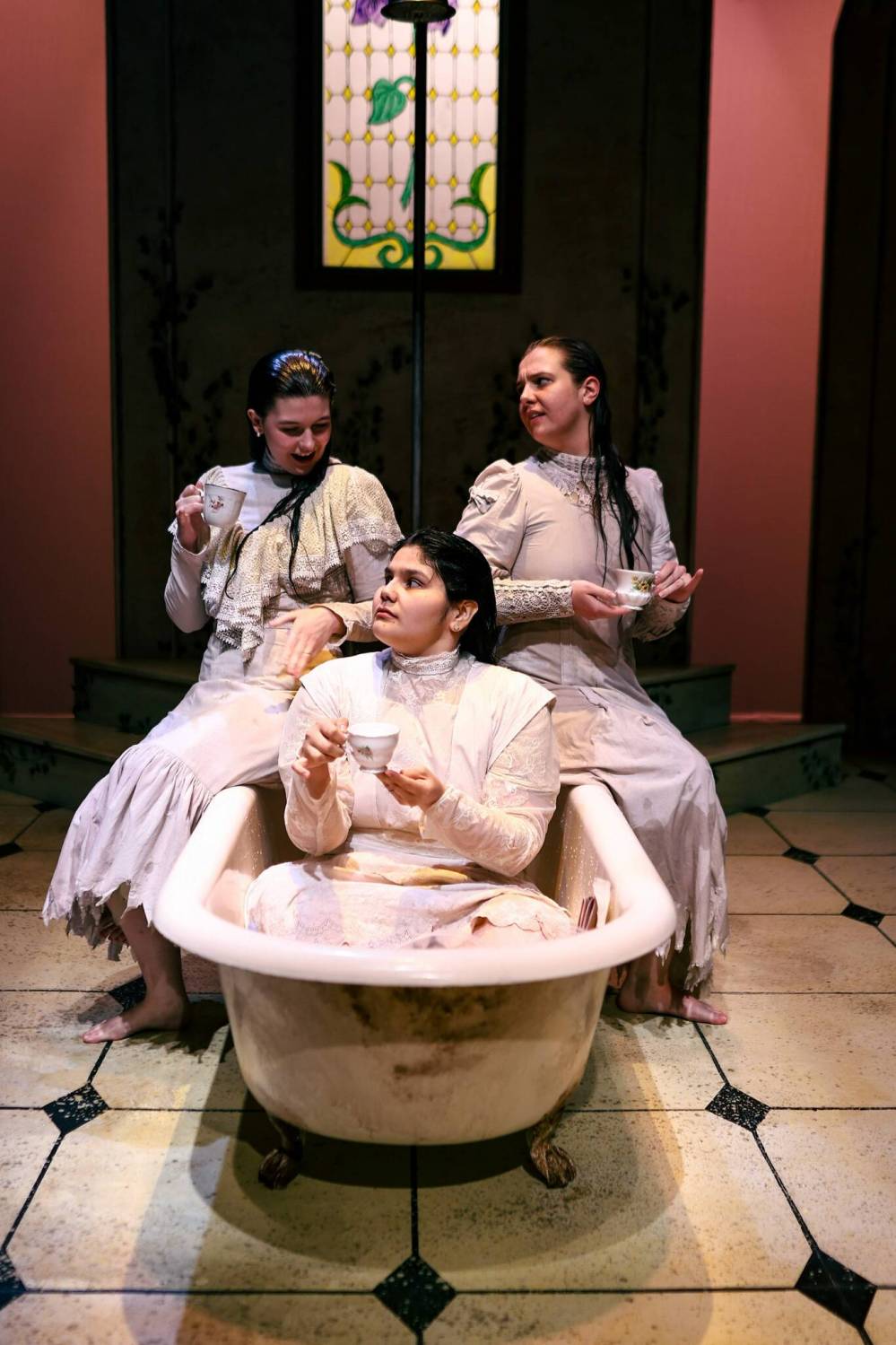LEIF NORMAN PHOTO
                                The Drowning Girls stars (from left) Jen Gieg as Bessie, Mary Catagas as Margaret and Renelle Chartier as Alice in a play that offers empowerment to the women slain in 1915.