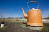 MIKE DEAL / FREE PRESS FILES
                                Found at the Beaumont Station, the Rooster Town Kettle sculpture, designed by Ian August, near where the Métis Rooster Town was located, is one example of public art in Winnipeg.