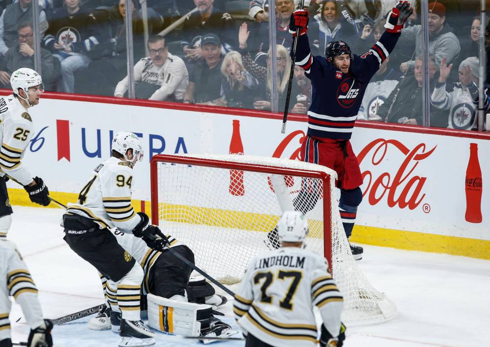Gabriel Vilardi has 20 points in 30 games, but none in the last five, for the Jets this season. (John Woods / The Canadian Press files)