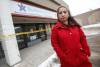 JOHN WOODS / FREE PRESS
                                Claire Andrada-Laurente, massage therapist and owner of Bluebell Health, is photographed outside her closed location on Keewatin Tuesday, February 13, 2024. Andrada-Laurente was forced to temporarily close her massage therapy clinic when a fire ripped through another business in the strip mall. Reporter: gabby