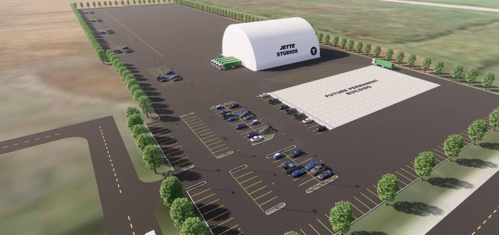 SUPPLIED
Initial plans for a production studio village in Niverville called for a pop-up soundstage, followed by a traditional 40,000-sq.-ft. facility. The pop-up is no longer in the cards, one official says.