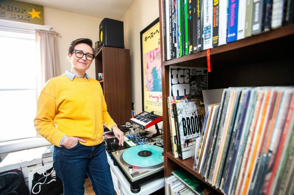Local DJ and music educator Sarah Michaelson, a.k.a. Mama Cutsworth, established Mama Cutsworth’s DJ Academy in 2012. (Mikaela MacKenzie / Free Press)
