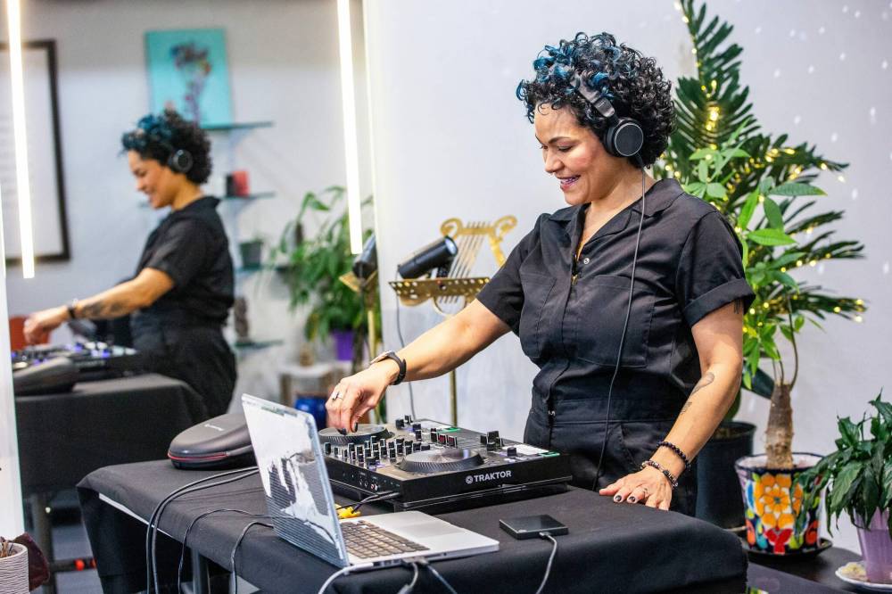 In nearly a decade of DJing, Mariana Cañadas, known as M.C. LUV, says despite event lineups often featuring multiple DJs, female representation remains scarce. (Mikaela MacKenzie / Free Press)