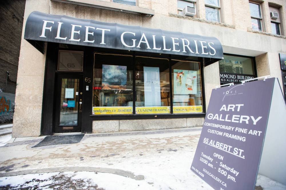 MIKAELA MACKENZIE / FREE PRESS
Behind the old Fleet Galleries awning, the new Soul Gallery awaits.
