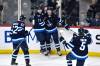THE CANADIAN PRESS/Fred Greenslade
                                Winnipeg Jets’ Mason Appleton (22) celebrates his goal against the Minnesota Wild with teammates Adam Lowry (17), Nino Niederreiter (62) and Brenden Dillon (5) during the first period in Winnipeg on Tuesday.