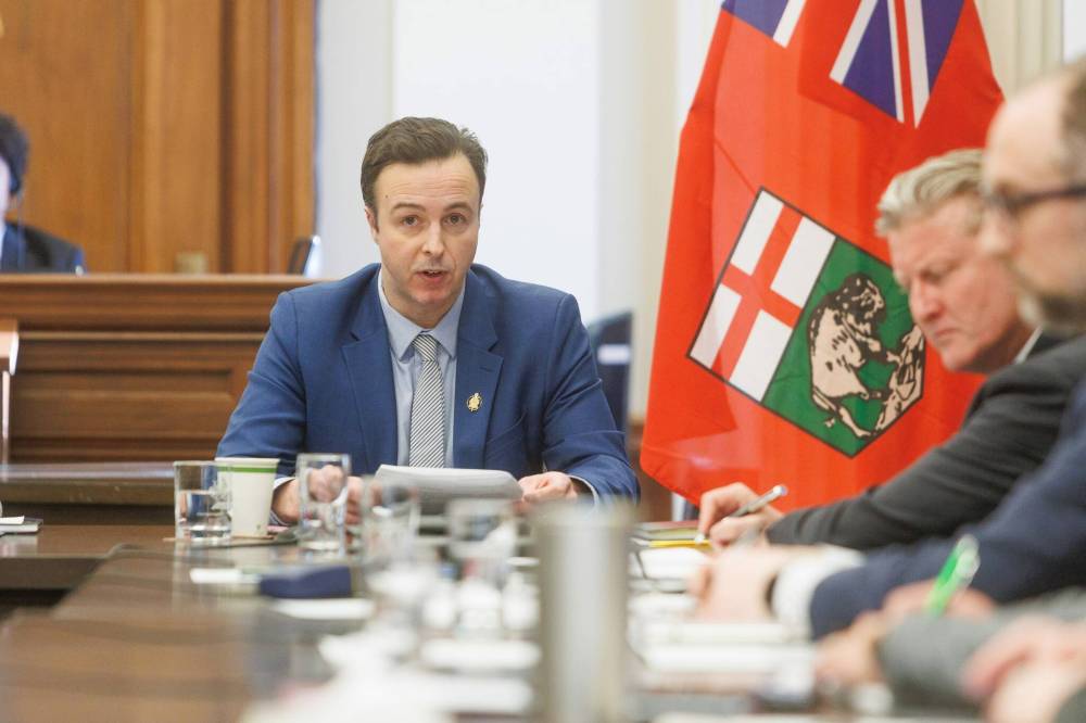 Finance Minister Adrien Sala says the NDP is committed to honouring the Tory tax cuts while correcting the previous government's fiscal mismanagement. According to columnist Dan Lett, “he cannot have his fiscal cake and eat it, too.“ (Mike Deal / Free Press files)
