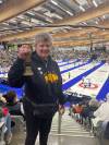 Supplied Photo
                                Carol Jones with the bell she’s been ringing for Jennifer since 1994.