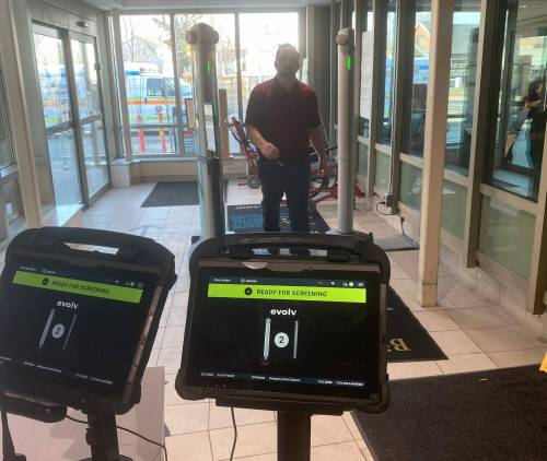 SUPPLIED
                                A demonstration of the Windsor Regional Hospital weapons detector.
