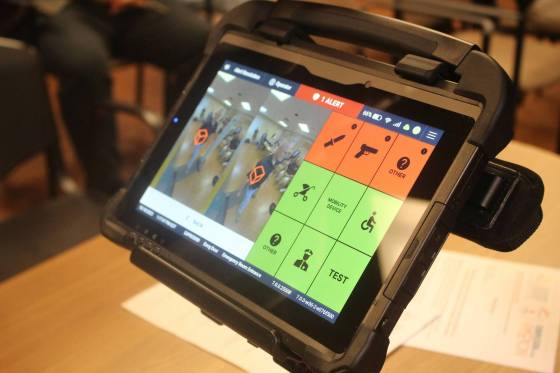 An Evolv Weapons Detection System demonstration at Windsor Regional Hospital last fall. (Maureen Revait /WindsorNewsToday.ca)