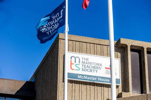 MIKAELA MACKENZIE / FREE PRESS
                                The Manitoba Teachers&rsquo; Society building in Winnipeg on Wednesday, Feb. 28, 2024. The society has released its toxic workplace survey, and the results are damning. For Maggie story.