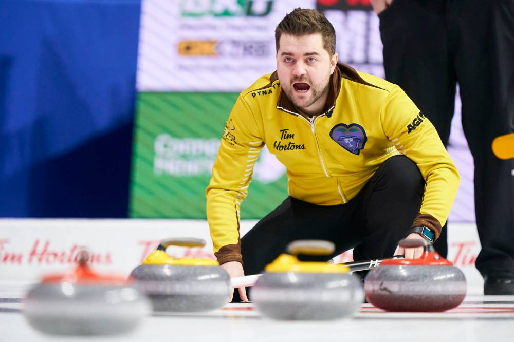 Geoff Robins / THE CANADIAN PRESS files
Manitoba skip Matt Dunstone is looking for a reversal of fortunes after losing last year’s Brier final to Brad Gushue.