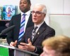 MIKAELA MACKENZIE / WINNIPEG FREE PRESS

Education minister Nello Altomare announces a universally accessible school nutrition program at St. George School on Tuesday, Jan. 30, 2024. For Maggie story.
Winnipeg Free Press 2024.