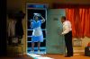 Actors Ray Strachan (right), as Martin Luther King, Jr., and Cherissa Richards, playing fictionalized motel maid Camae, have both lobbied to bring The Mountaintop to a Winnipeg stage. (Photo by Dylan Hewlett)