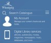 The Winnipeg Public Library app.