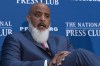 Baseball players’ association head Tony Clark speaks during a news conference at the Press Club in Washington, Wednesday, Sept. 7, 2022. Clark is hopeful 2024 uniforms will soon be altered following complaints by his members. The uniforms designed by Nike and manufactured by Fanatics have been criticized by players for pants that are somewhat see through and for lettering, sleeve emblems and numbering that are less bulky and apparently smaller. (AP Photo/Jose Luis Magana, File)