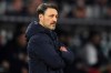 Wolfsburg's head coach Niko Kovac follows the Bundesliga soccer match between VfL Wolfsburg and VfB Stuttgart in Wolfsburg, Germany, Saturday, March 2, 2024. (Swen Pfoertner/dpa via AP)
