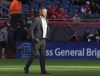 New England Revolution head coach Caleb Porter walks off the field at the end of an MLS soccer match against Toronto FC, Sunday, March 3, 2024, in Foxborough, Mass. (AP Photo/Mark Stockwell)