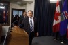Alberta RCMP announce there will be no charges following a probe into potential voter identity fraud in the 2017 United Conservative Party leadership race that saw former premier Jason Kenney elected leader. Kenney makes his way to the podium to introduce his leadership team in Edmonton, Monday, Oct. 30, 2017. THE CANADIAN PRESS/Jason Franson