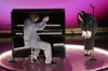 Finneas, left, and Billie Eilish perform 