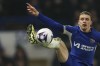 Chelsea's Conor Gallagher kicks the ball during the English Premier League soccer match between Chelsea and Newcastle at Stamford Bridge stadium in London, Monday, March 11, 2024. (AP Photo/Ian Walton)