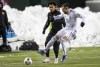 Canada's Tajon Buchanan (11) and Mexico's Hector Miguel Herrera Lopez (16) via for the ball during World Cup Qualifiers in Edmonton, Tuesday, Nov. 16, 2021.Canada will face 15th-ranked Mexico in a men's soccer friendly in the September FIFA international window. THE CANADIAN PRESS/Jason Franson